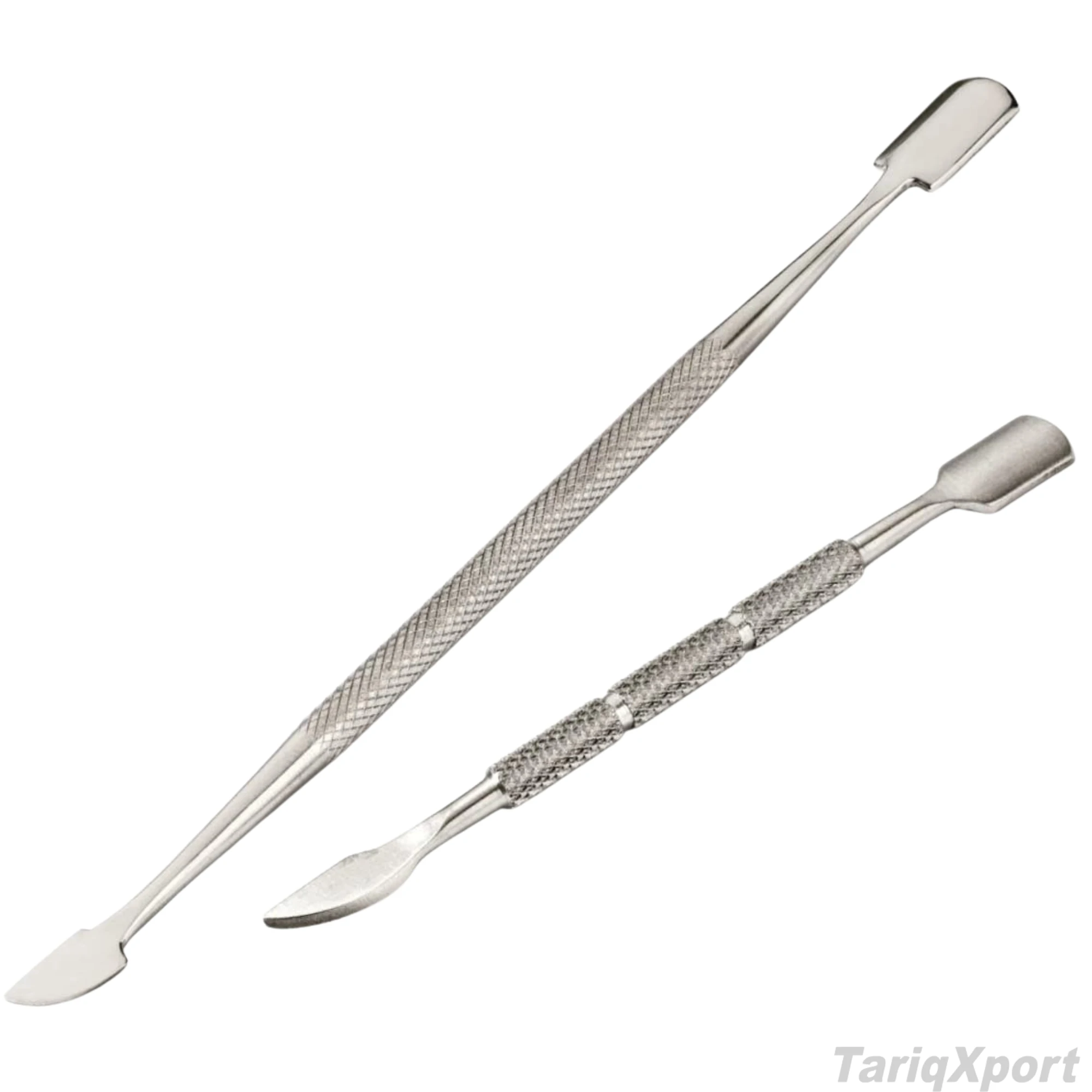 Professional High Quality Stainless Steel Double-Head Reusable Cuticle Nail Pusher Comfortable Handle Custom Logo Manicure Set - Image 2