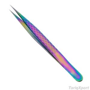 High Quality Professional Stainless Steel Eyelash Tweezers Precision Smooth Tip Comfortable Handle Custom Logo Salon Use Custom