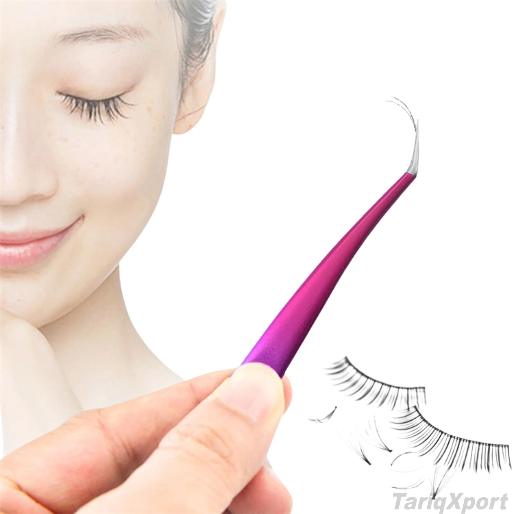 Professional Customizable Stainless Steel Eyebrow Tweezers 10mm Comfortable Handle Precision Smooth Tip for Salon Usage - Image 6