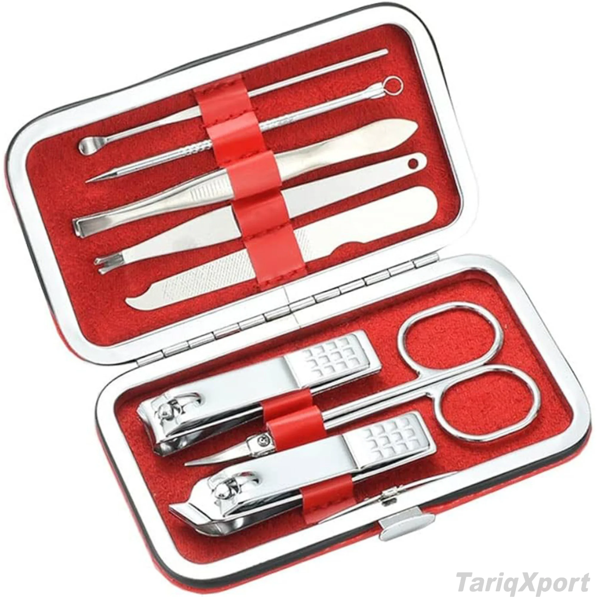 Wholesale Price High Quality 7 in 1 Stainless Steel Nail Kit Case Lightweight Adults Luxurious Reusable Portable Manicure Kits - Image 5