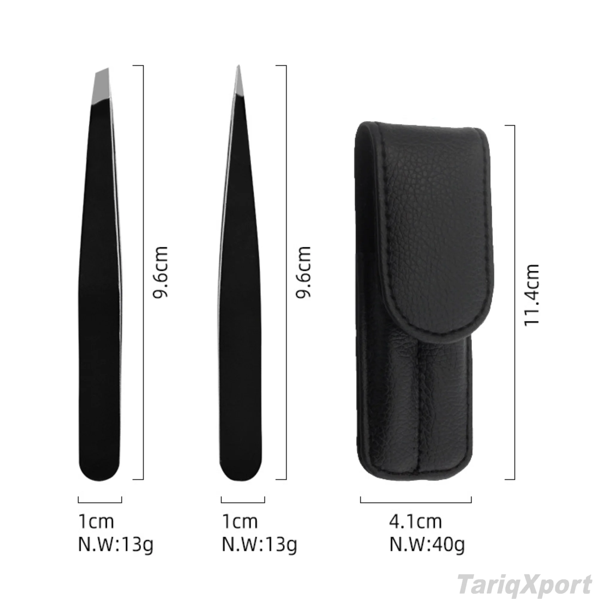 Wholesale High Quality Eco-Friendly Anti-Static Customized Color Stainless Steel Reusable Lightweight Eyelash Eyebrow Tweezers - Image 3