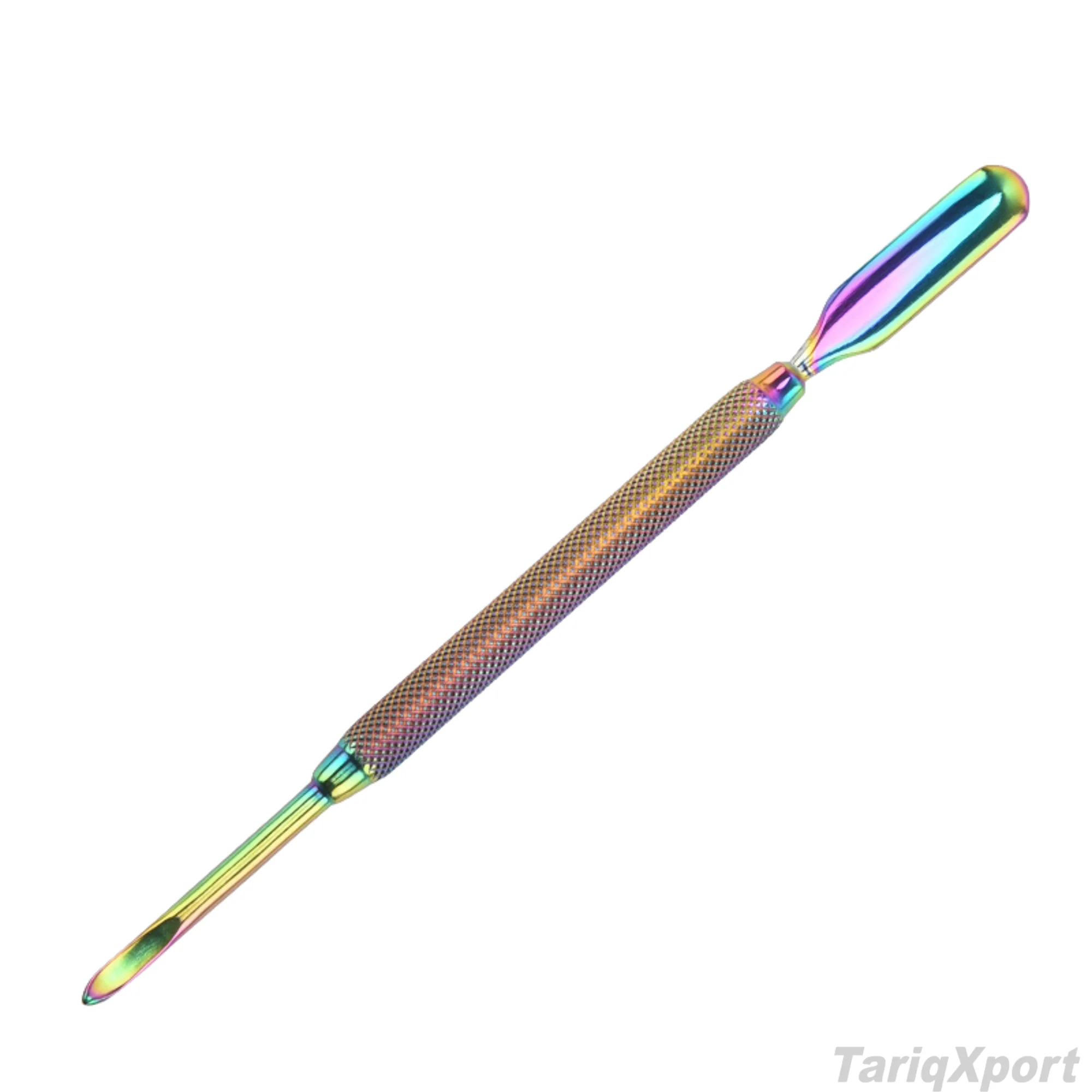 Professional High Quality Stainless Steel Double End Cuticle Nail Pusher Spoon Cleaner Tool Comfortable Handle Custom Logo - Image 3