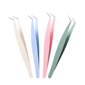 Wholesale Multi Colors High Precision Eyelash Extension Grafting Tools Factory Sale New Professional Lash Tweezers 0.7 Dollar