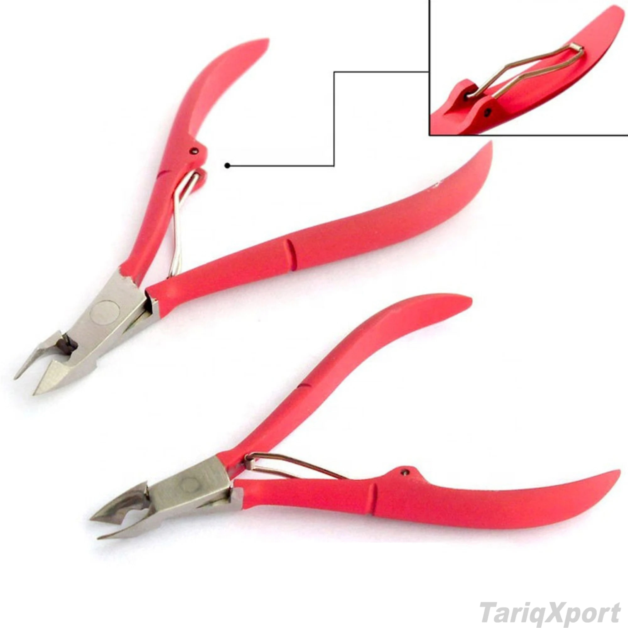Professional Stainless Steel Nail Nipper Dual Spring Curved Sharp Wide Jaw Opening Cuticle Trimmer for Salon Finger Feet Use - Image 2