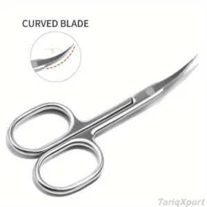 Professional Advanced Manicure Cuticle Nail Scissors High Quality Stainless Steel Curved Blade Durable Beauty Tool Nail Art