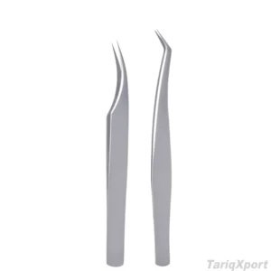 Professional Stainless Steel Eyelash Tweezers Set Precision Tools for False Lash Application Smooth Tip Design