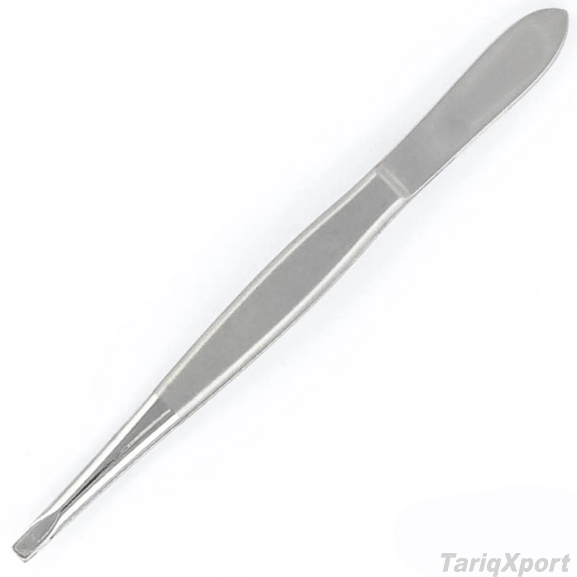 Wholesale Professional Eyebrow Tweezers Stainless Steel Lightweight Comfortable Handle Slanted Tip Custom Logo Beauty Tweezers - Image 3