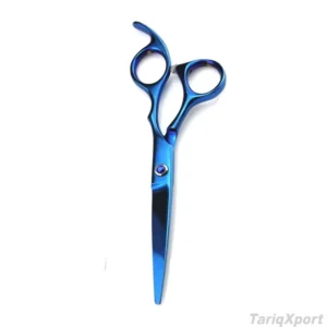 Professional Best Quality Blue Titanium-Coated Barber Scissors Kits Salon Black Barber Kits for Salon & Personal Use