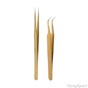 Professional High Quality TARIQXPORT Eyelash Tweezers Model TX-ET-126 Customized Logo Precision Comfortable Handle Stainless