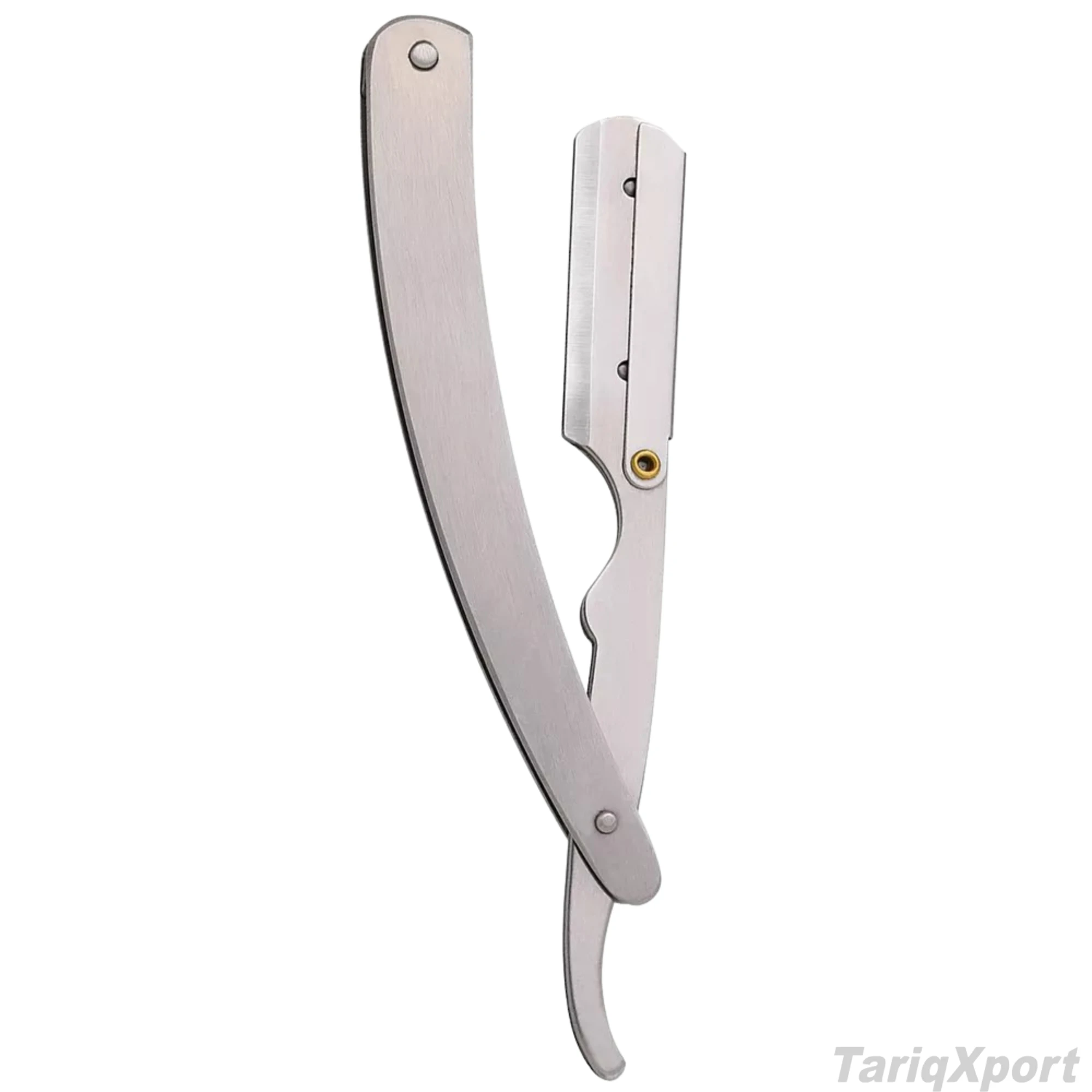 Premium Stainless Steel Barber Cut Throat Razor with Wood Steel Handle Face Body Use Single Blade Custom Colors Custom Logo OEM - Image 2