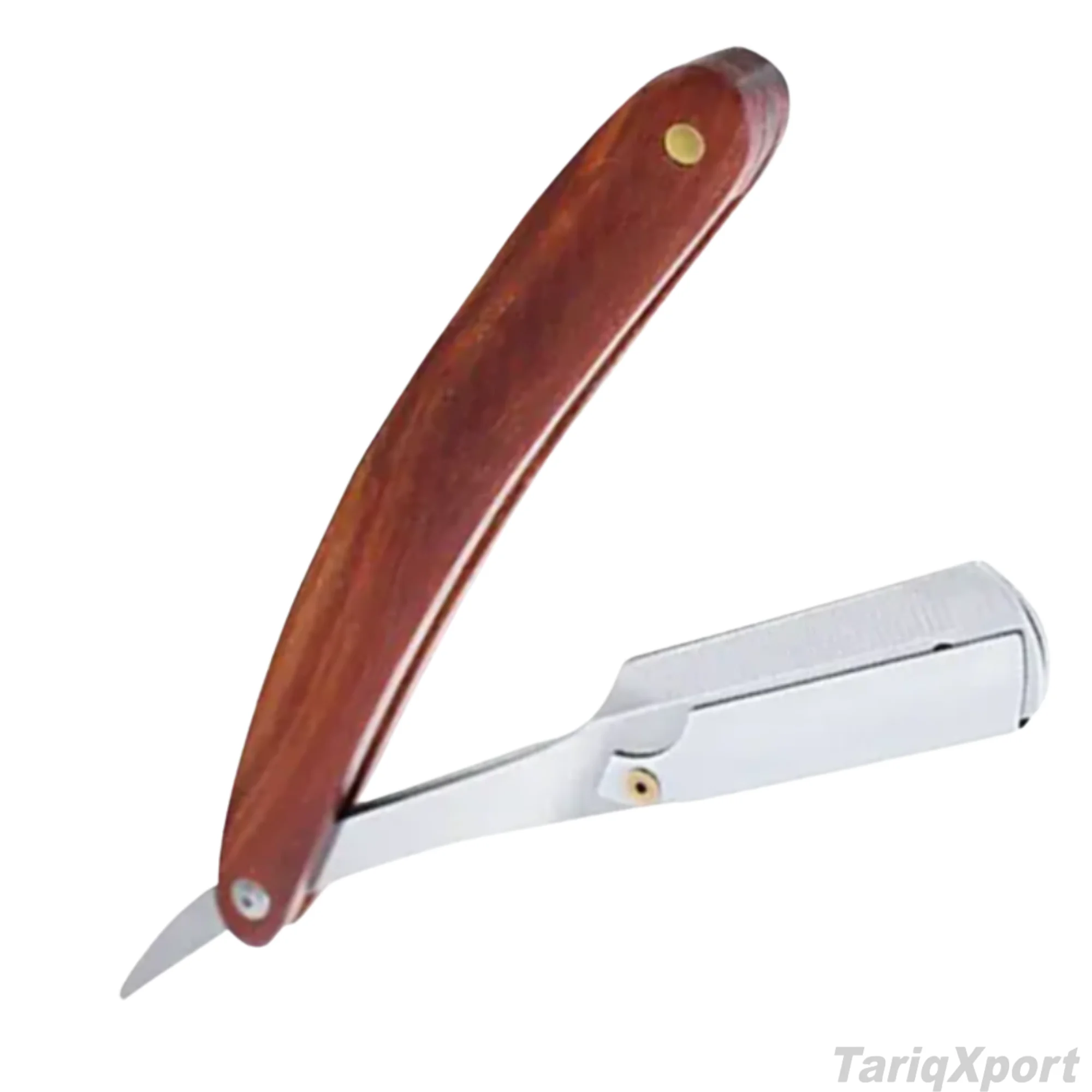High Quality Professional Barber Stainless Steel Shaving Razor Men Precision Grooming Tool Wood Handle Cut-Throat Face Body - Image 4