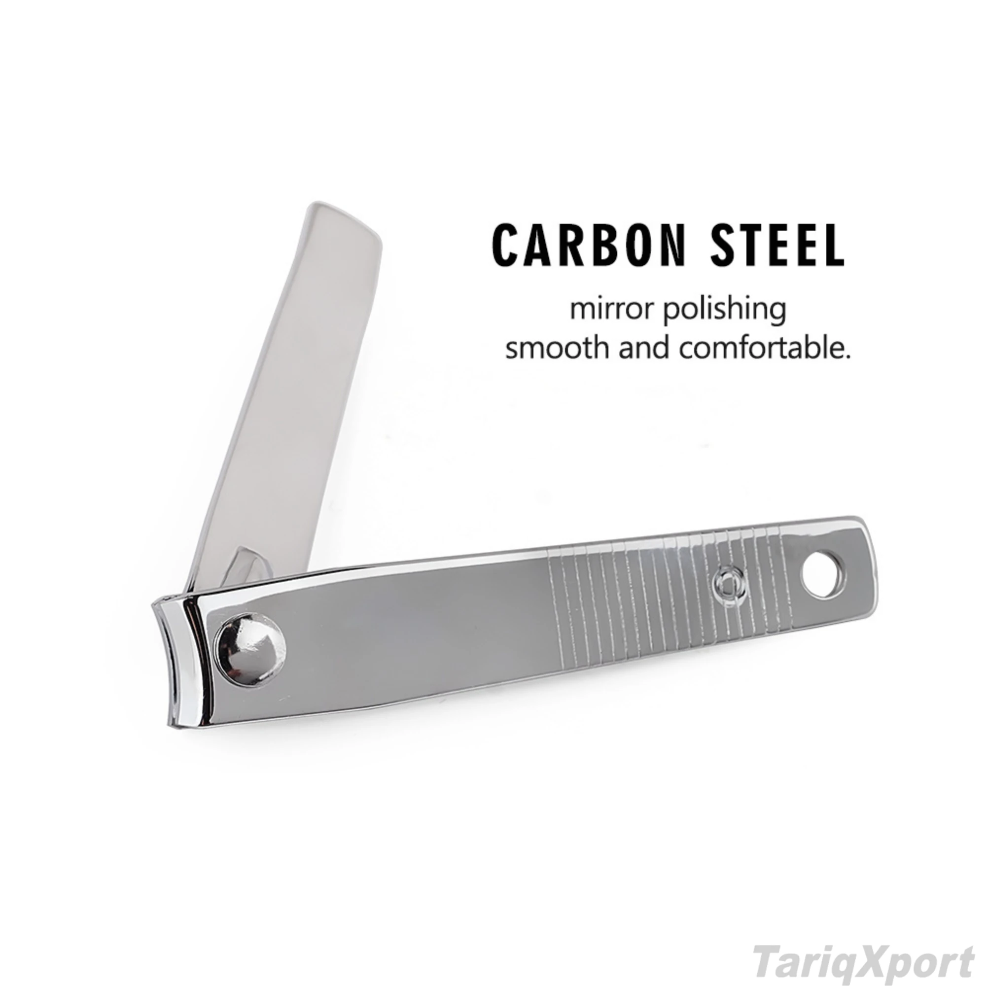 Professional Carbon Stainless Steel Silver Fingernail Clippers Big Nail Cutter for Nail Salon Manicure Pedicure Tool - Image 2