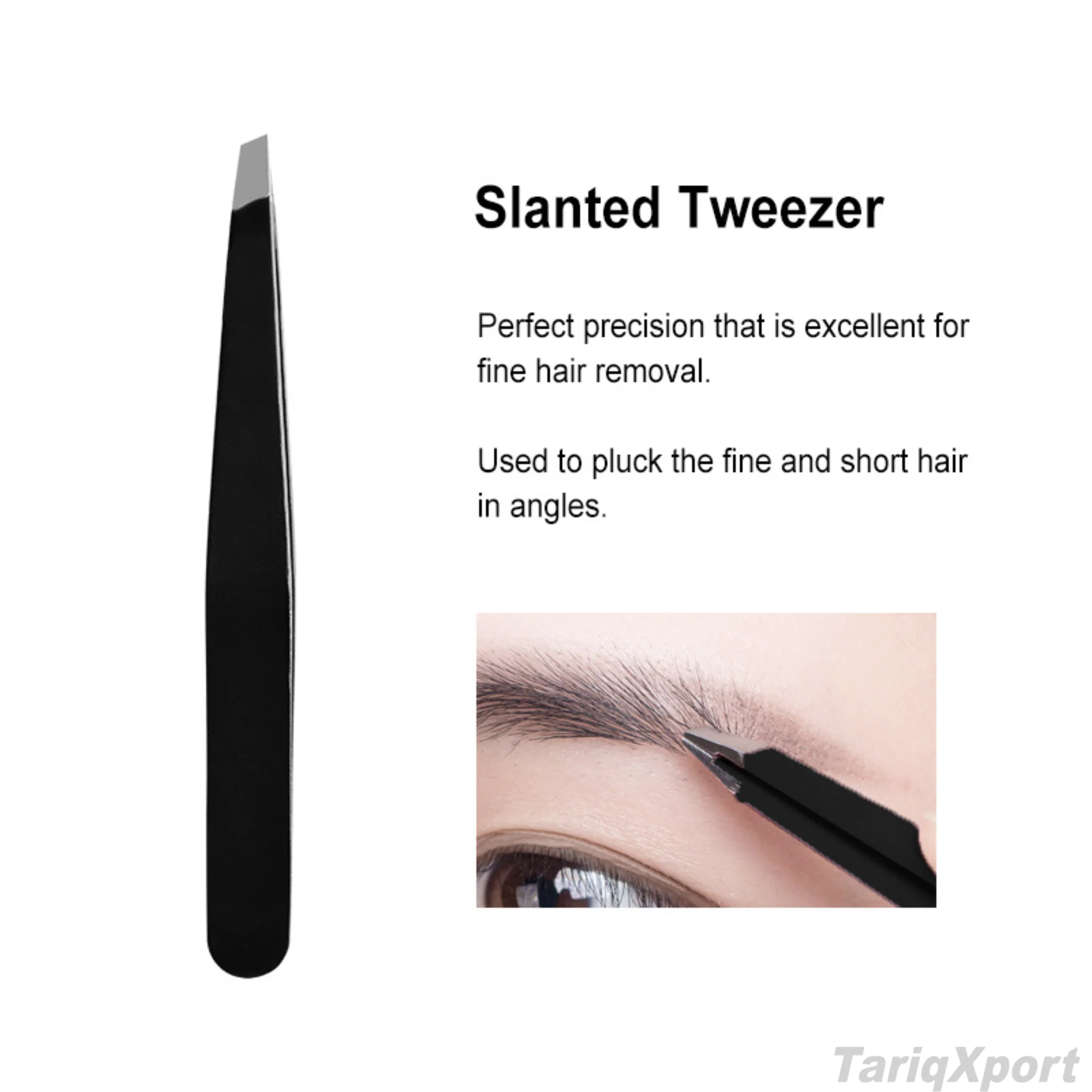 Wholesale High Quality Eco-Friendly Anti-Static Customized Color Stainless Steel Reusable Lightweight Eyelash Eyebrow Tweezers - Image 6