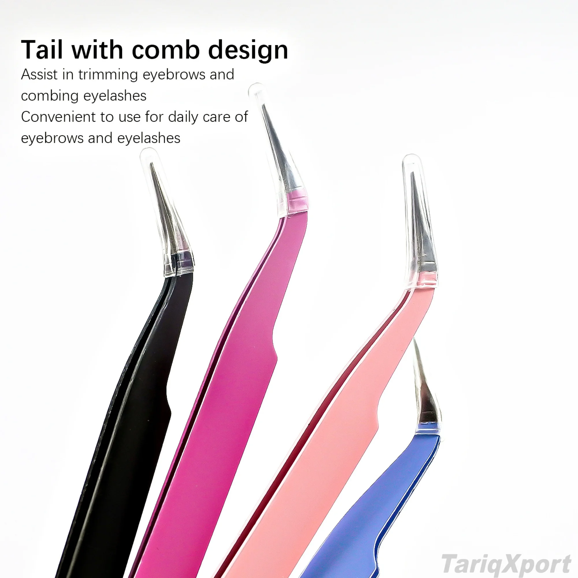 Wholesale False Eyelash Clips for Strip Lashes Custom Logo Cluster Lash Tweezers Private Label Lash Applicator Tools - Image 6