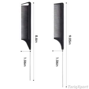 Professional Barber Salon Durable Eco-Friendly Classic Fashion Common Comb Plastic Fine Tooth Braiding Tinting Sectioning