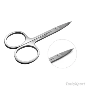 Professional Beauty Stainless Steel Sharp Straight Grooming Scissors for Facial Hair Removal Ear Nose Eyebrow Trimming