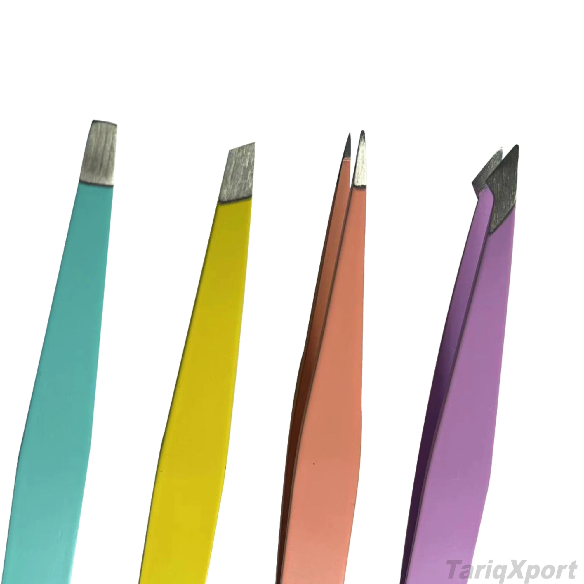 Professional Colorful Rust-free Stainless Steel Slanted Durable Reusable Lightweight Volume Eyebrow Eyelash Tweezers Salon - Image 3