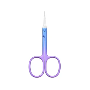 Professional Beauty Cuticle Nail Scissors Stainless Steel Straight Tip Arrow Head Manicure Tool Plastic Custom Logo PU Pouch