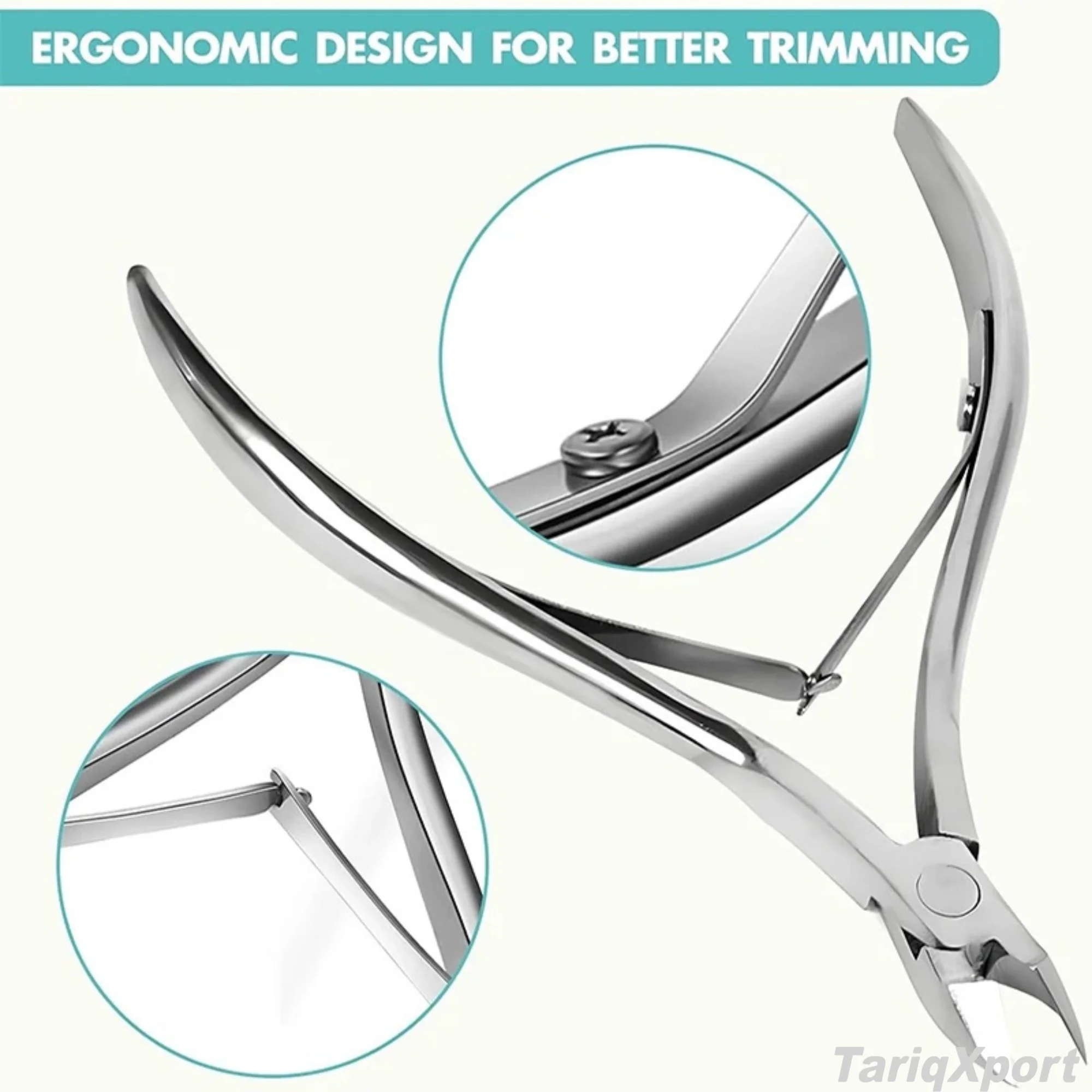 Wholesale Stainless Steel Cuticle Nippers Manicure Scissors Cuticle Clippers Trimmer Dead Skin Remover Custom Logo Toenail Wide - Image 4
