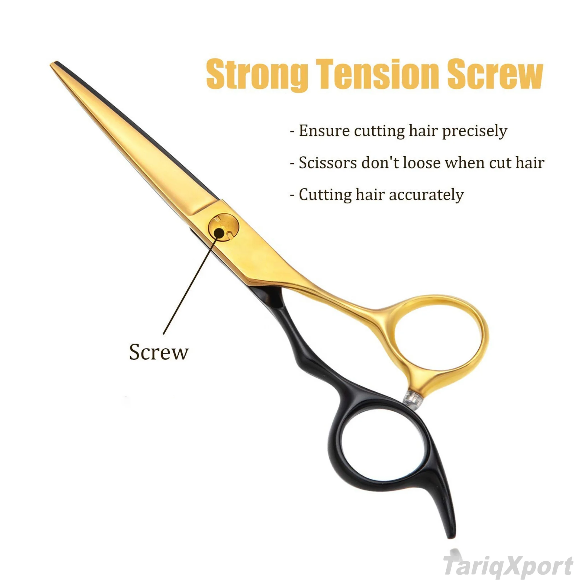 Professional 4Cr13 Stainless Steel Barber Scissors Kit Right-Handed Foldable Lightweight Hair Cutting Thinning Scissor - Image 4