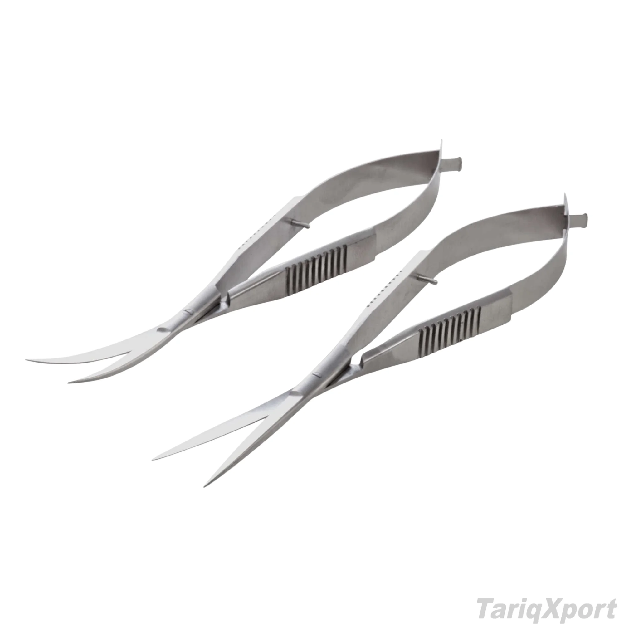 Professional Precision Straight Spring Scissors Stainless Steel Sharp Comfortable Handle for Cuticle Nail Eyebrow Trimming Tool - Image 4