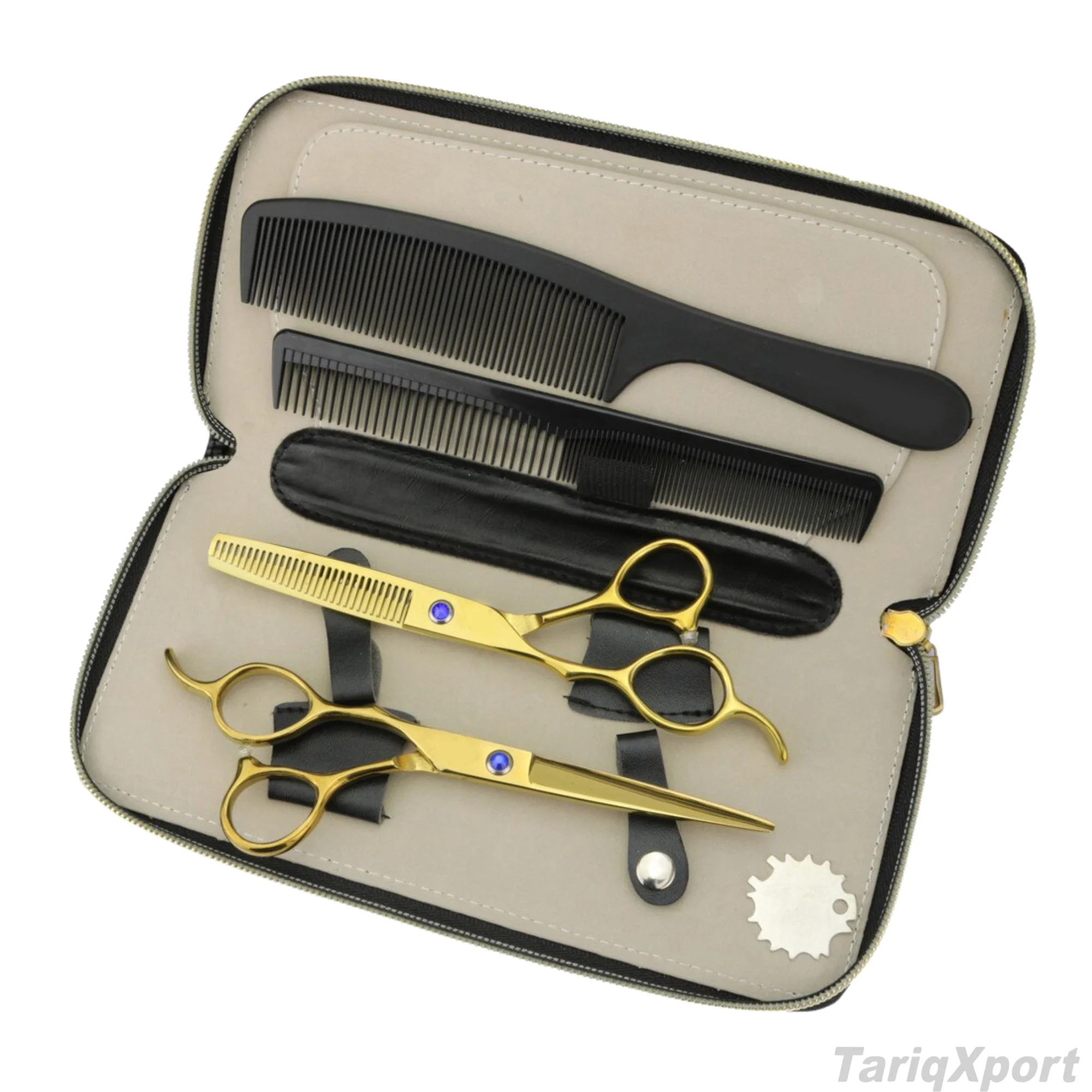 Stainless Steel Hair Cutting Scissors Set Pakistan Made Good Quality New Style Barber Best Selling Barber Hair Scissors - Image 6
