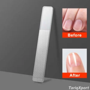 Premium Nano Glass Nail File with Glitter Crystal Manicure Tool for Natural Nail Care Very Reusable & Washable