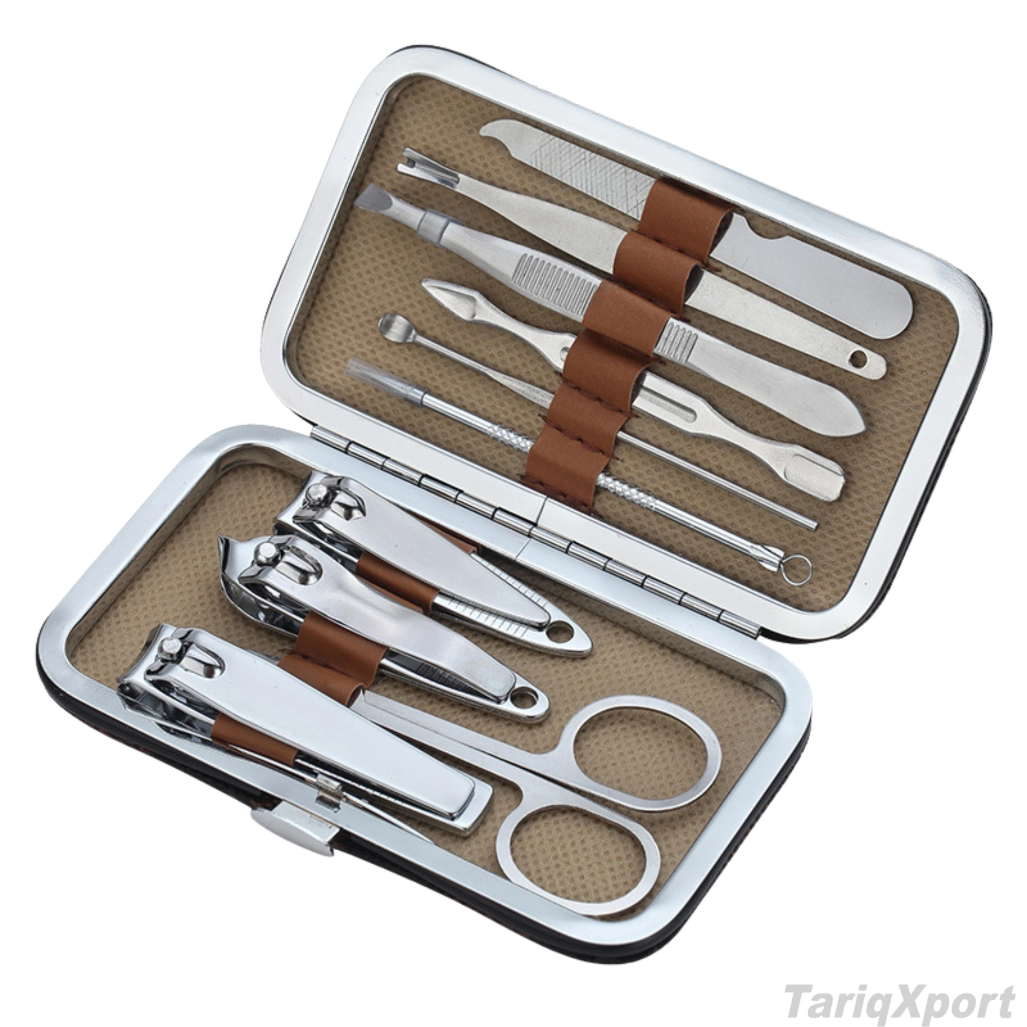 Custom Stainless Steel Classic Professional Durable Multi-functional Single Spring Kit (3-in-1 10-in-1) for Manicure Pedicure - Image 6