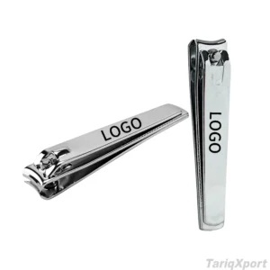 Custom Logo Stainless Steel Curved Nail Cutter Clipper with Wide Jaw Opening and Portable Design for Finger and Toe Nails