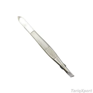 Professional High Quality Stainless Steel Curved Eyebrow Tweezers Pointed Tip Custom Private Logo Made Pakistan Beauty Use