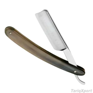 New Professional Disposable Straight Razor with Stainless Steel Blade and Wood Handle for Face & Body Use
