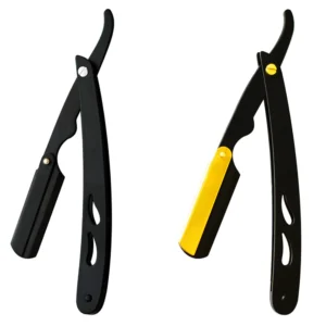 High Quality Professional Stainless Steel Wood Handle Single Blade Non-Disposable Face Body Hair Shaver Razor Comfortable Grip