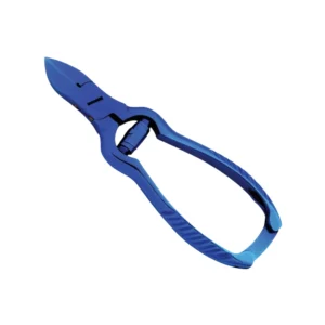 Blue Barrel Stainless Steel Nail Clipper Chiropody Cutters for Finger Foot Use Child Safe Sharp Pointed Wide Jaw Opening Custom
