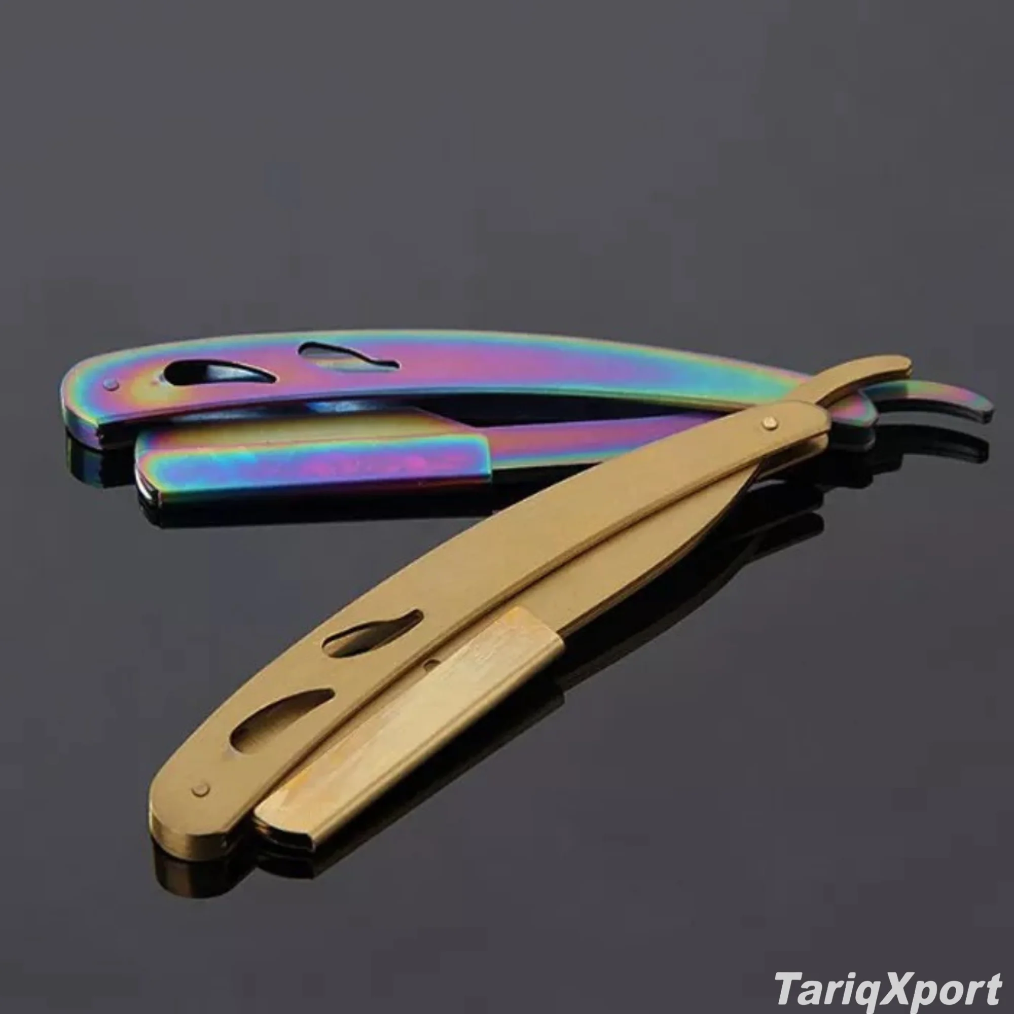 Wholesale Professional Barber Shaving Razor Stainless Steel Blade Wood/Steel Handle Custom Colors Logo Options Face Body - Image 2