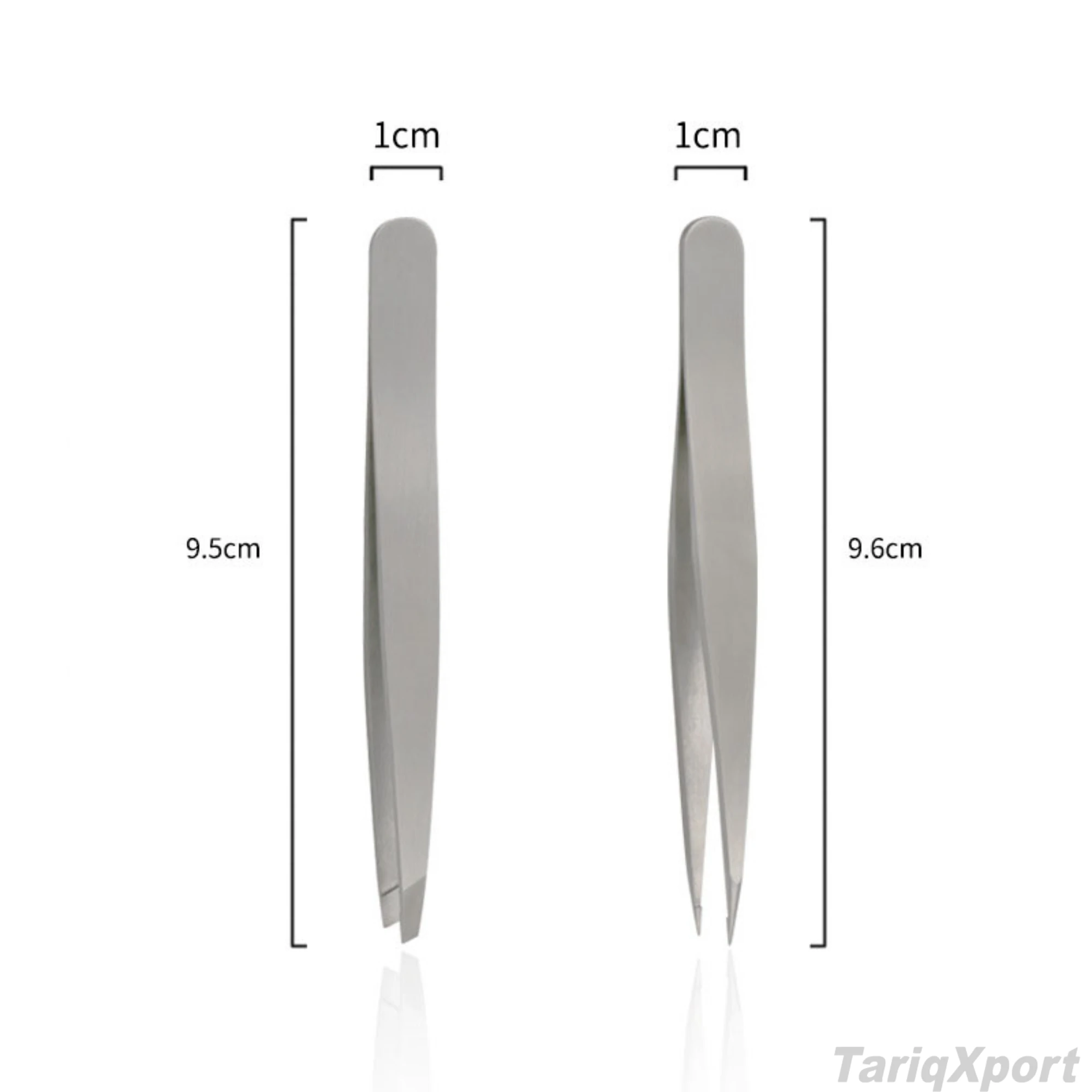 Professional Luxury Stainless Steel Eyebrow Facial Hair Removal Tweezers Ultra-Slim Slanted Pointed Tip Precision Reusable High - Image 5
