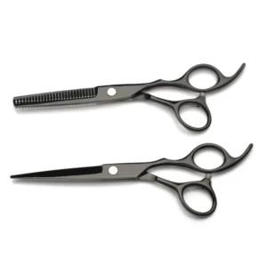 Professional Hair Thinning Scissors Stainless Steel Blade 26 Teeth Right Handed Long Handle Salon Use