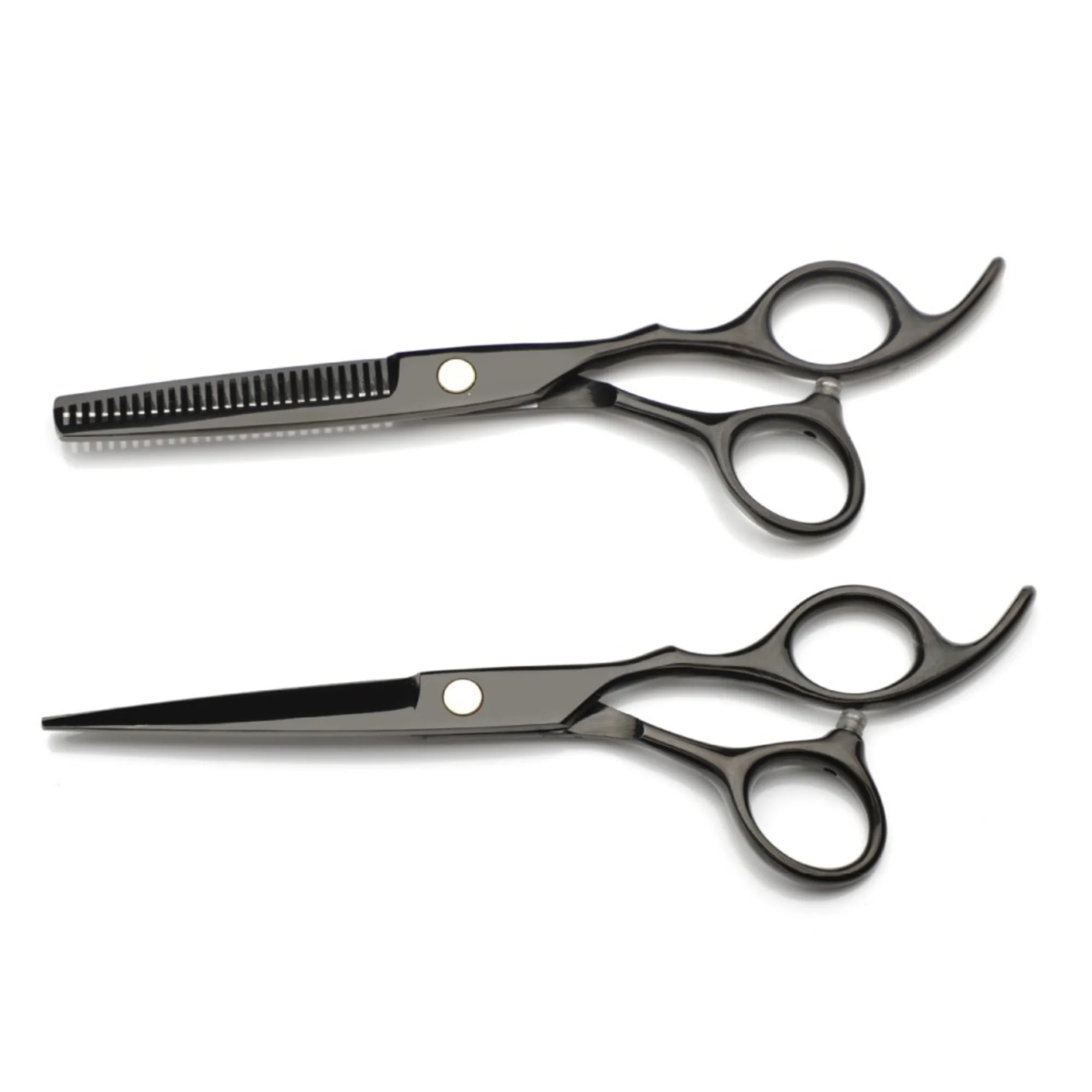 Professional Hair Thinning Scissors Stainless Steel Blade 26 Teeth Right Handed Long Handle Salon Use