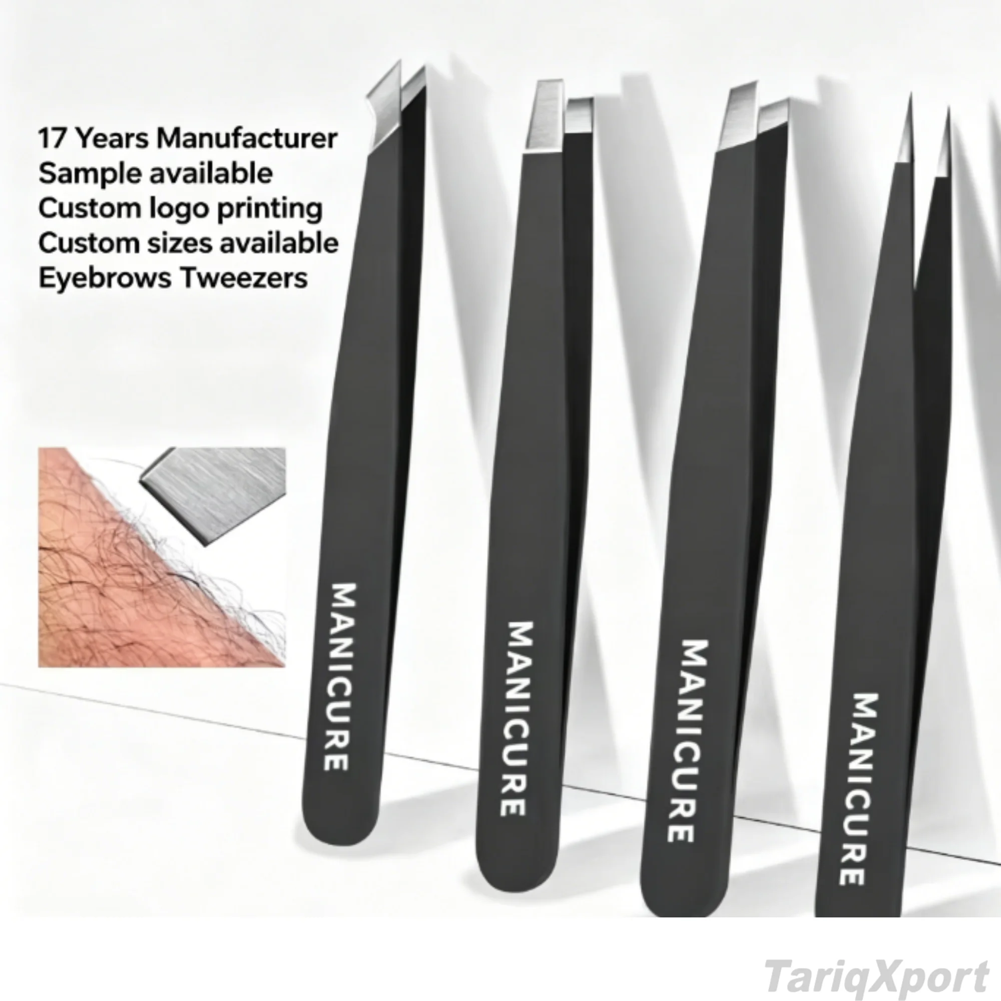 Professional Stainless Steel Eyebrows Tweezers Set Great Precision Facial Hair Splinter Ingrown Hair Removal Beauty Tool - Image 2