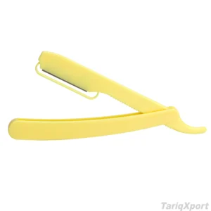 Professional Disposable Barber Stainless Steel Blade Wood Handle Foldable Razor for Body & Face Shaving