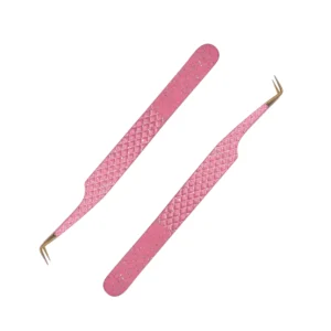 Professional Pointed Stainless Steel Eyelash Extension Tweezers Precision Smooth Tip High Quality Eyebrow Customizable Packaging