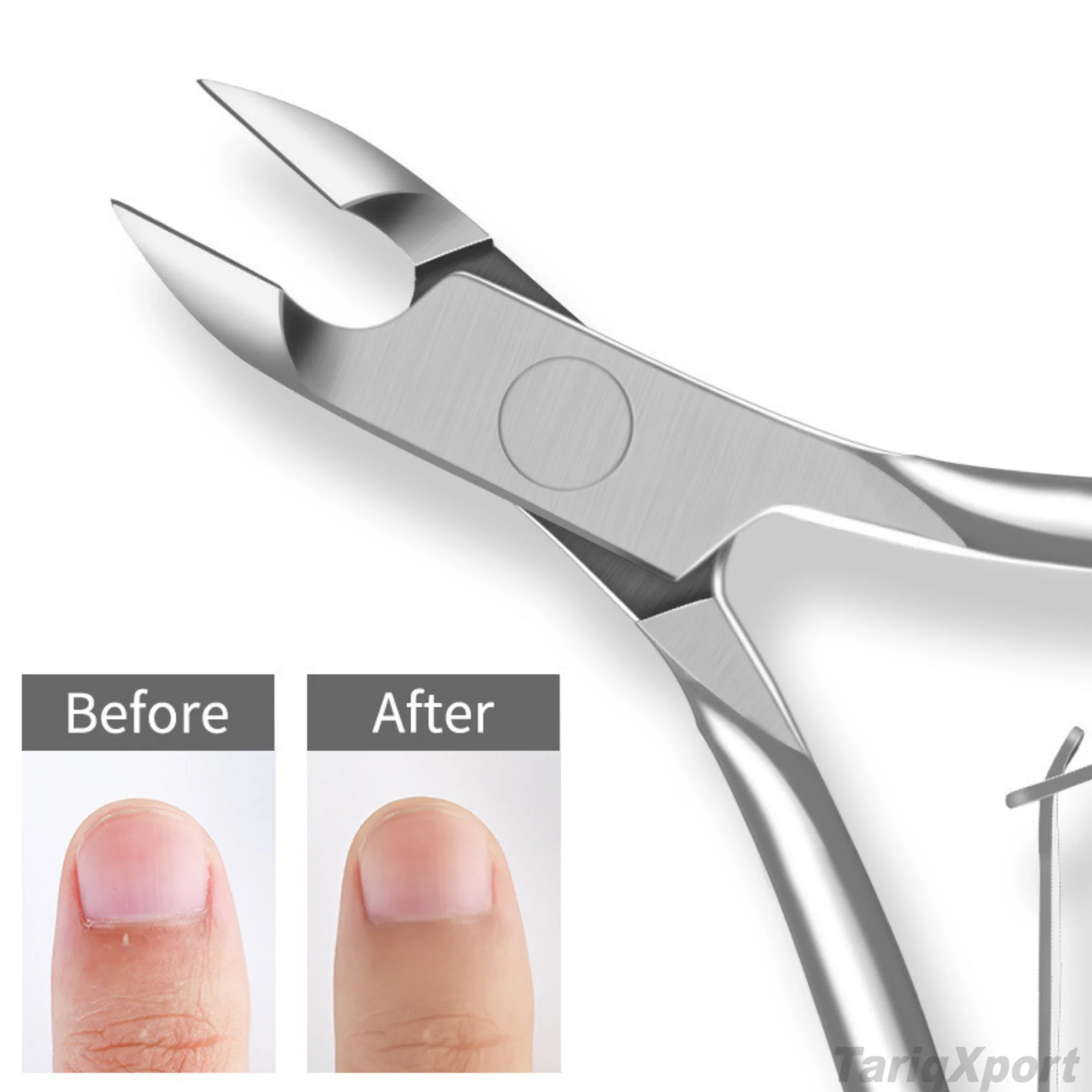 Factory Price High Quality Professional Stainless Steel Curved Wide Jaw Nail Nipper Cuticle Cutter Custom Logo Toenail Thick - Image 4