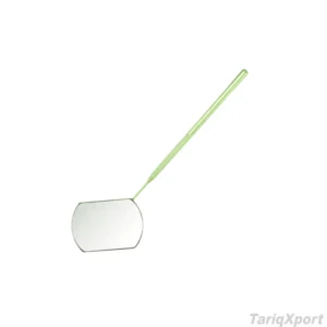 Professional Eyelash Lighted Oval Cosmetic Mirror Long Handle Stainless Steel Frame Single Personal Use Convenient