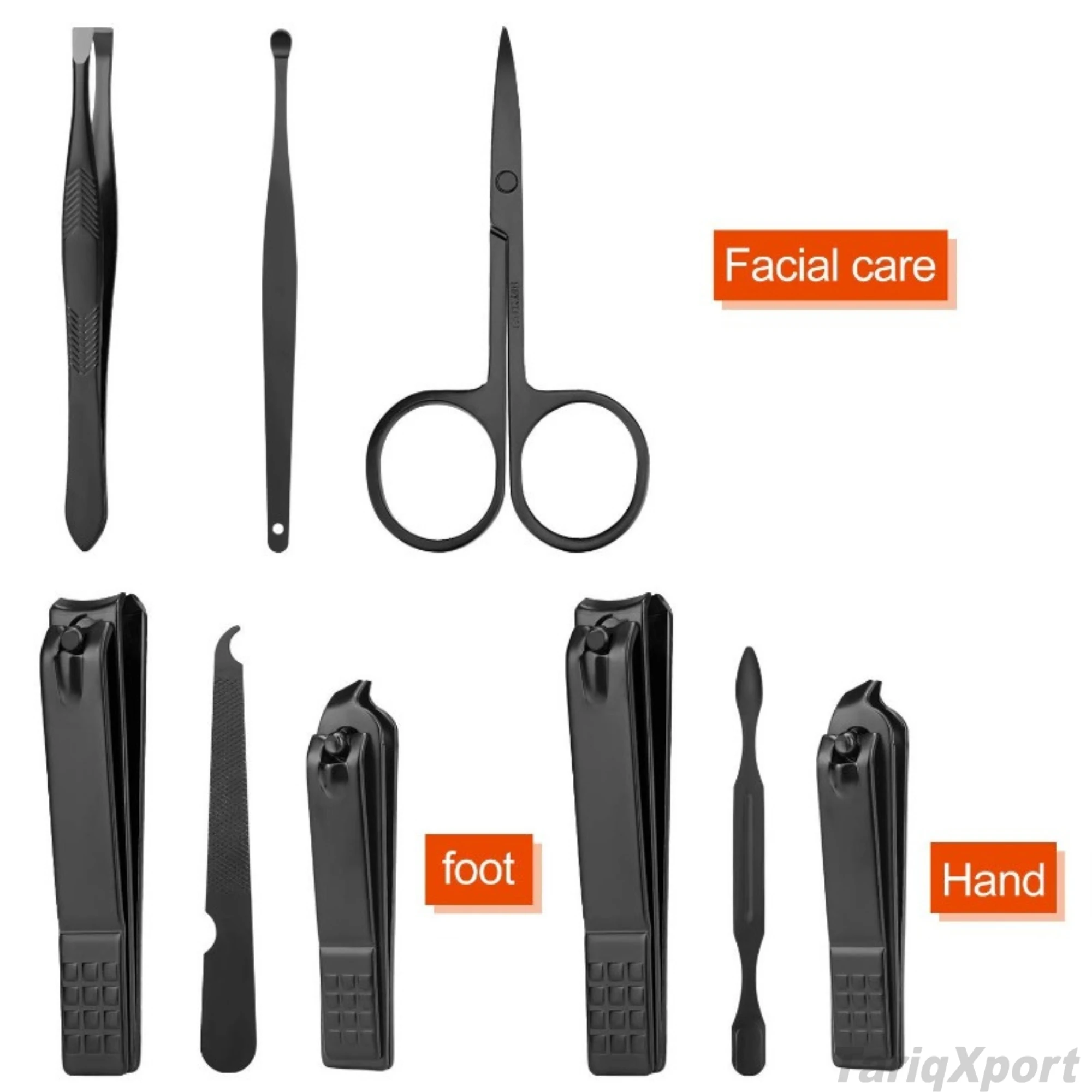 7 Pcs Professional Luxurious Stainless Steel 5 1 Manicure Pedicure Kit Full Customization Offer Beauty Tool Case Custom Logo Box - Image 6