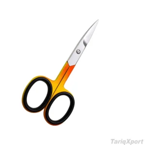 Superior Professional Stainless Steel Curved Sharp Cuticle Nail Scissors Comfortable Handle Right-Handed Custom Logo Factory