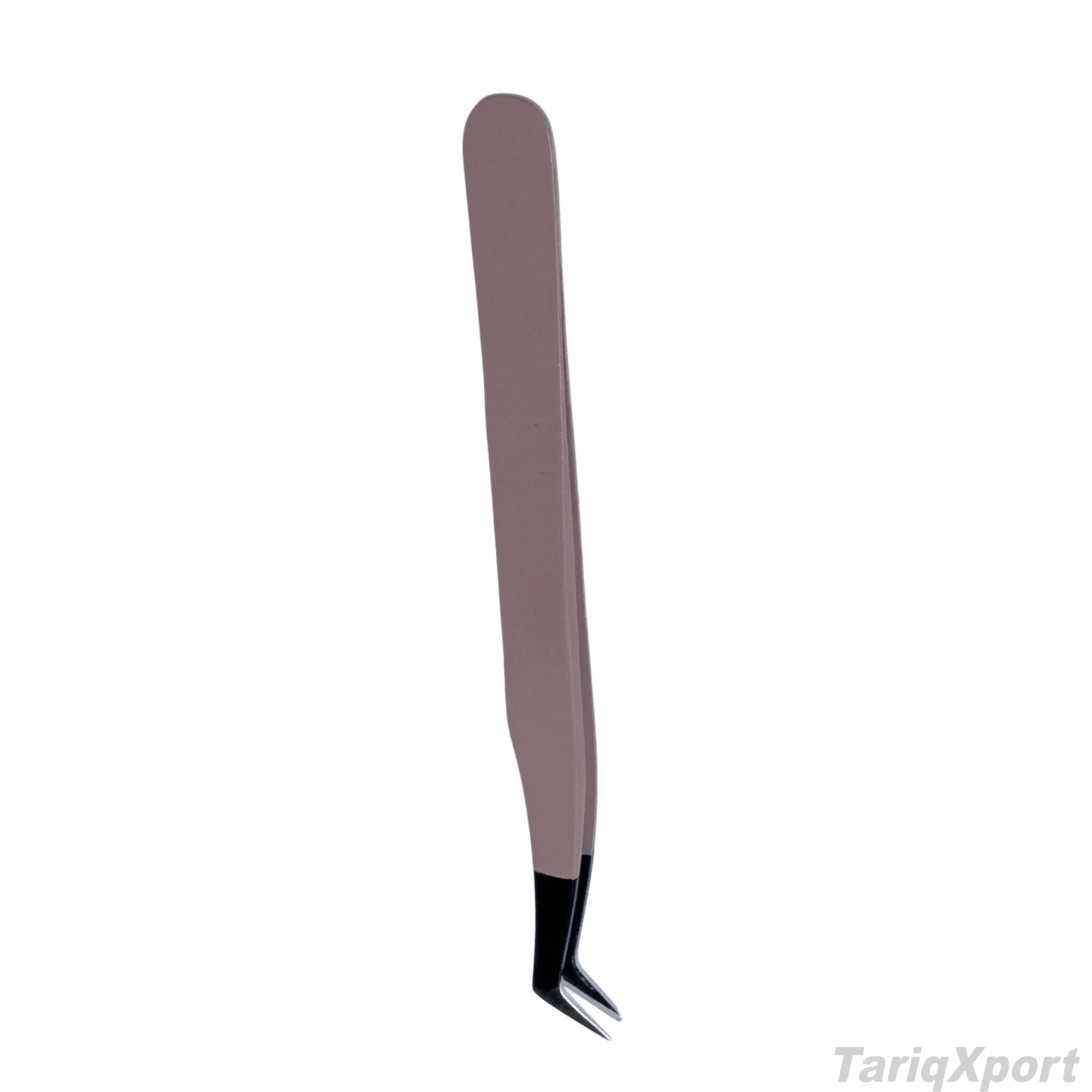 Professional Precision High Quality Anti-Slip Eyelash Tweezers Stainless Steel Curved Tip 10mm Length Custom Logo for Lash - Image 4