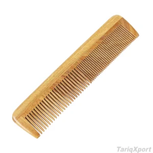 New Design Eco-Friendly Durable Bamboo Plastic Wide Teeth Classic Fashion Hair Comb Barber Salon Custom Logo