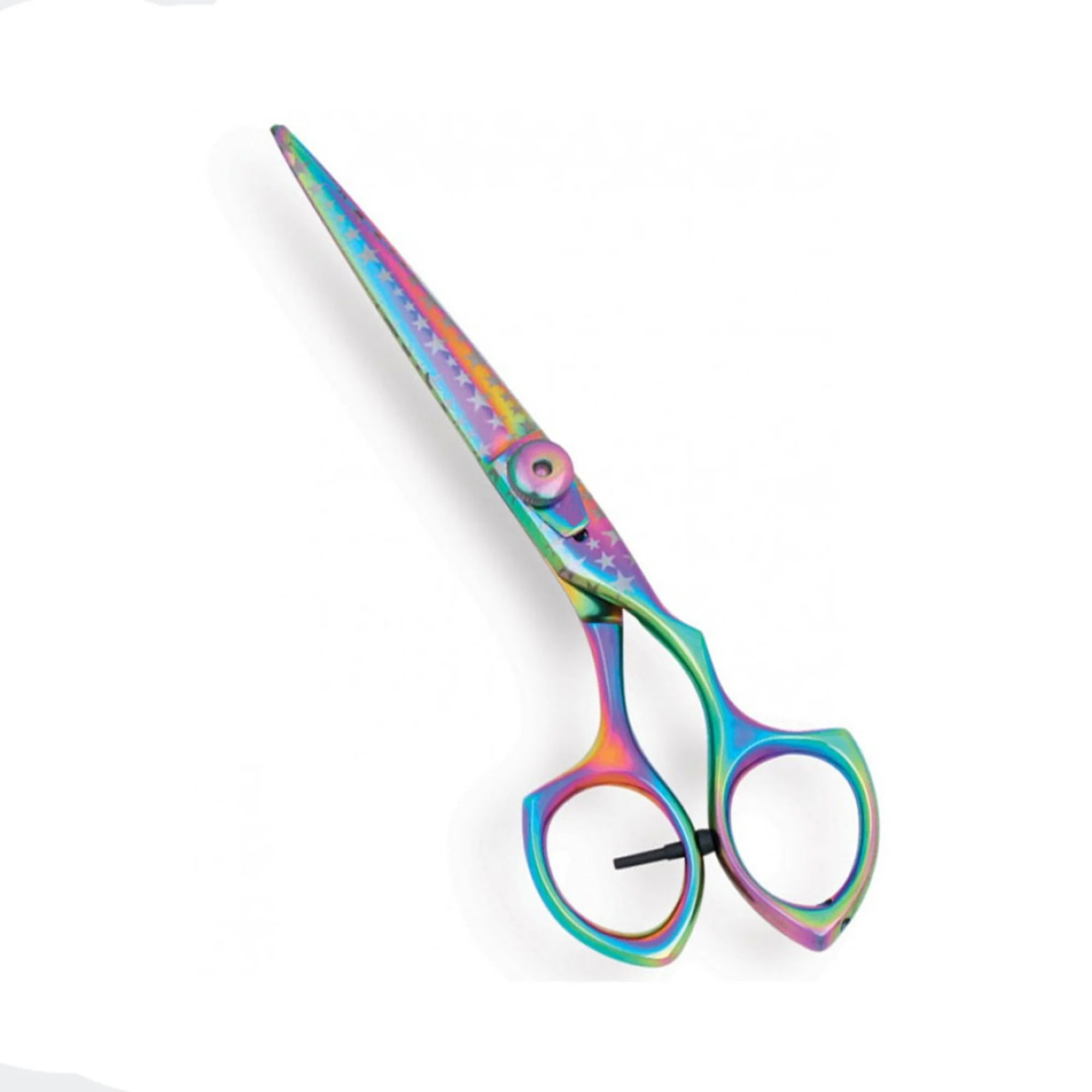 Professional Stainless Steel Sharp Foldable Lightweight Right-Handed Barber Hair Cutting Scissors 7 Inches Multi Coated Design
