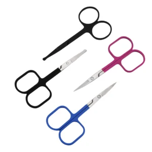 Multi-functional Mini Makeup Beauty Eyebrow Scissors Stainless Steel Straight Sharp Blade Manicure Eyelash Right-Handed