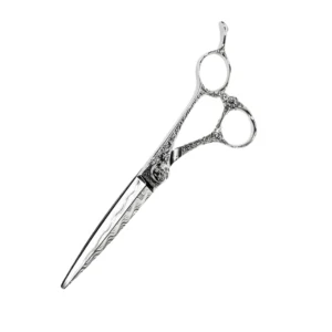 Professional 6 Inch Stainless Steel Lightweight Long Handle Right-Handed Barber Thinning Scissors Customized Logo Sharp Hair