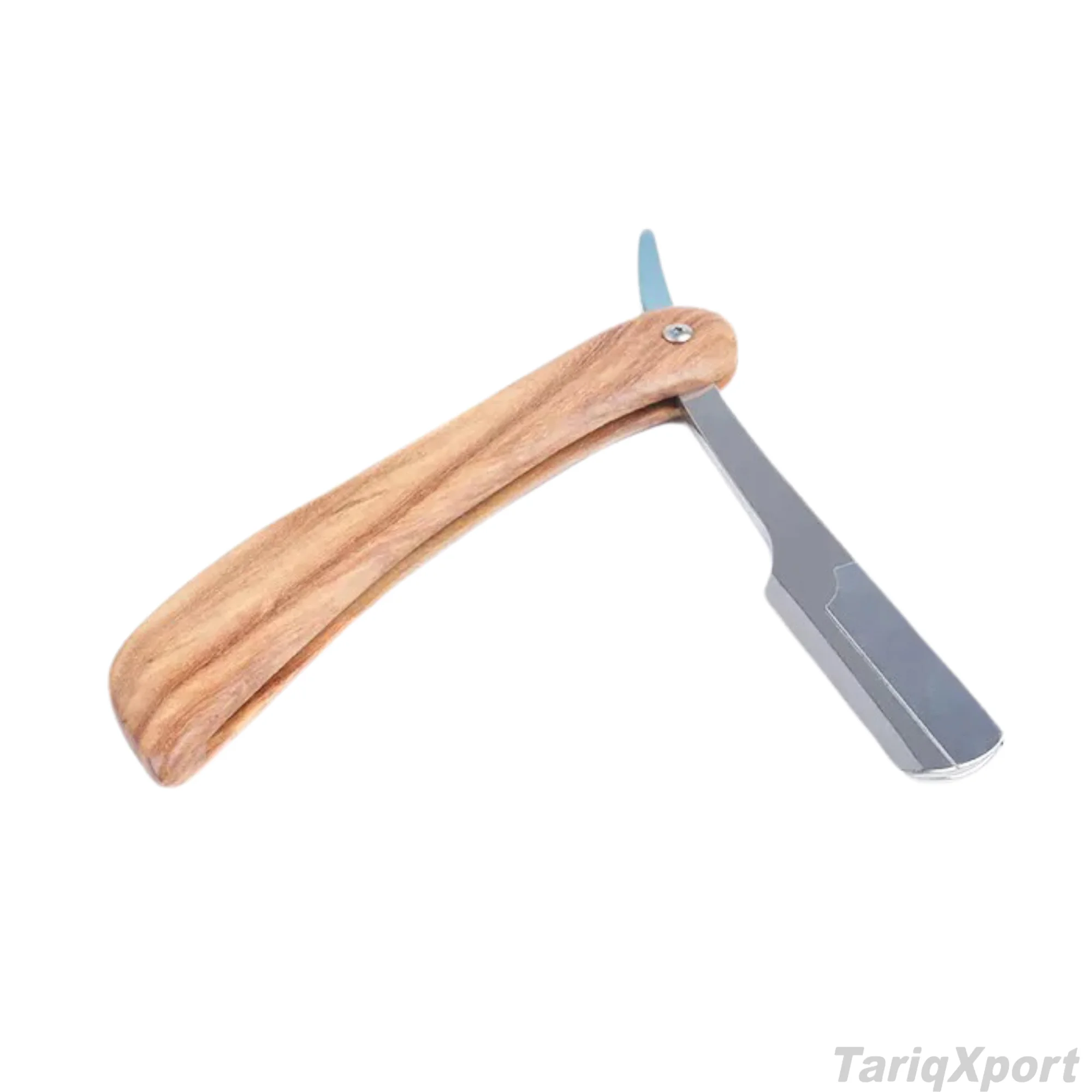 Professional Stainless Steel Folding Straight Razor with Wood Handle for Men Body Face Custom Logo & Colors Barber Tool Shaving - Image 3